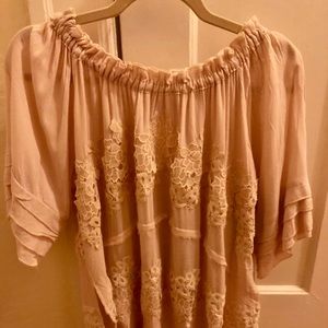 Vici Dolls Off the Shoulder Flowy Top